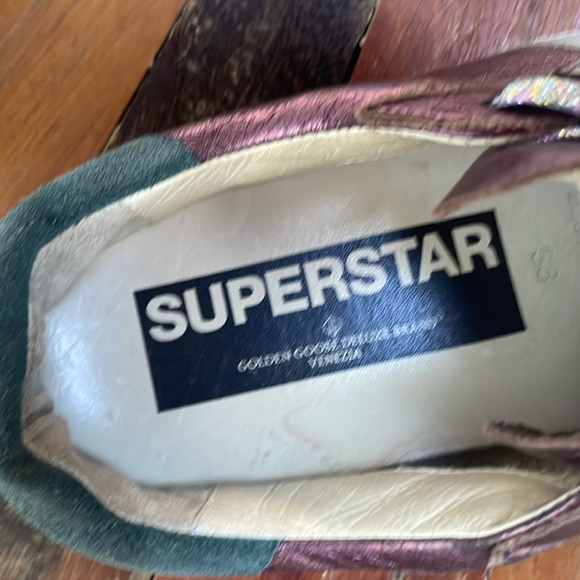 Golden Goose Pink Metallic Leather sneakers - Picture 2 of 6